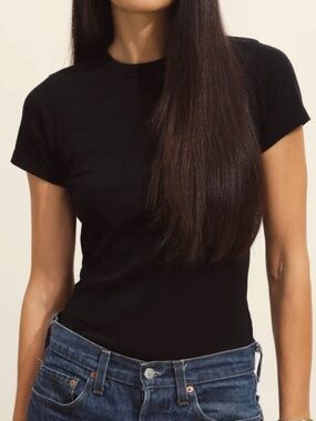Pima Slim Crew small black